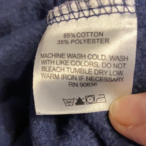 Sport-Tek Women's Navy quarter Zip-Up Sweater - Picture 4 of 4